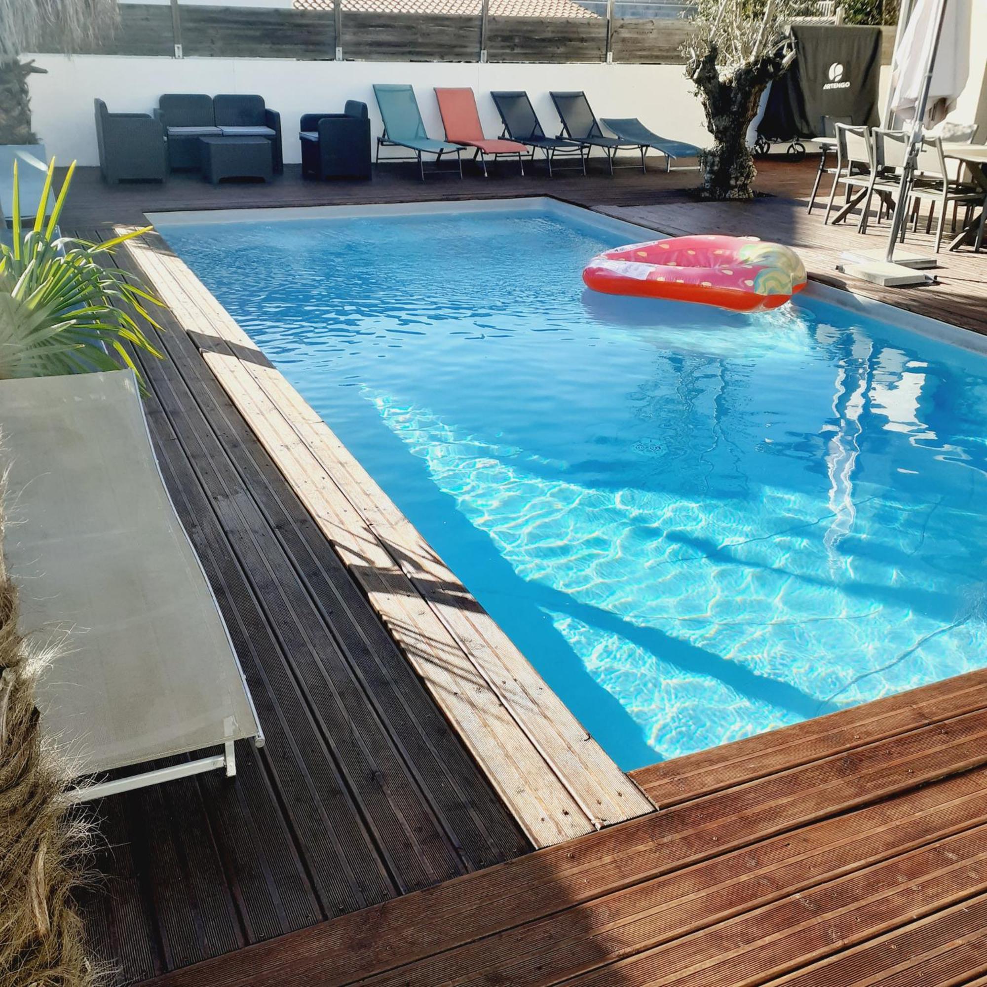 Neuve 115m2 ,tout Confort Avec Piscine Chauffee-jardinet Bassin Arcachon Villa